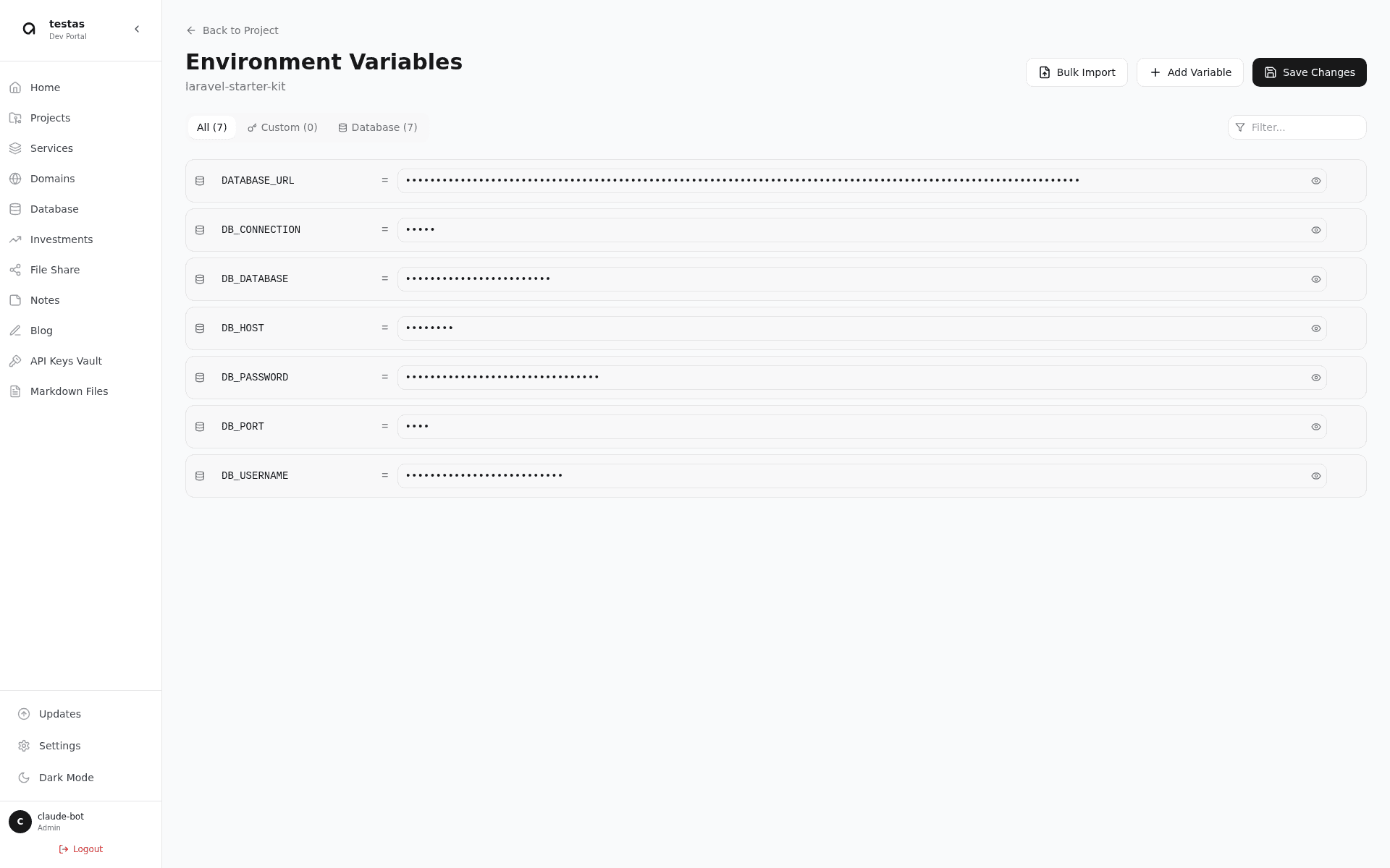 Environment Variables