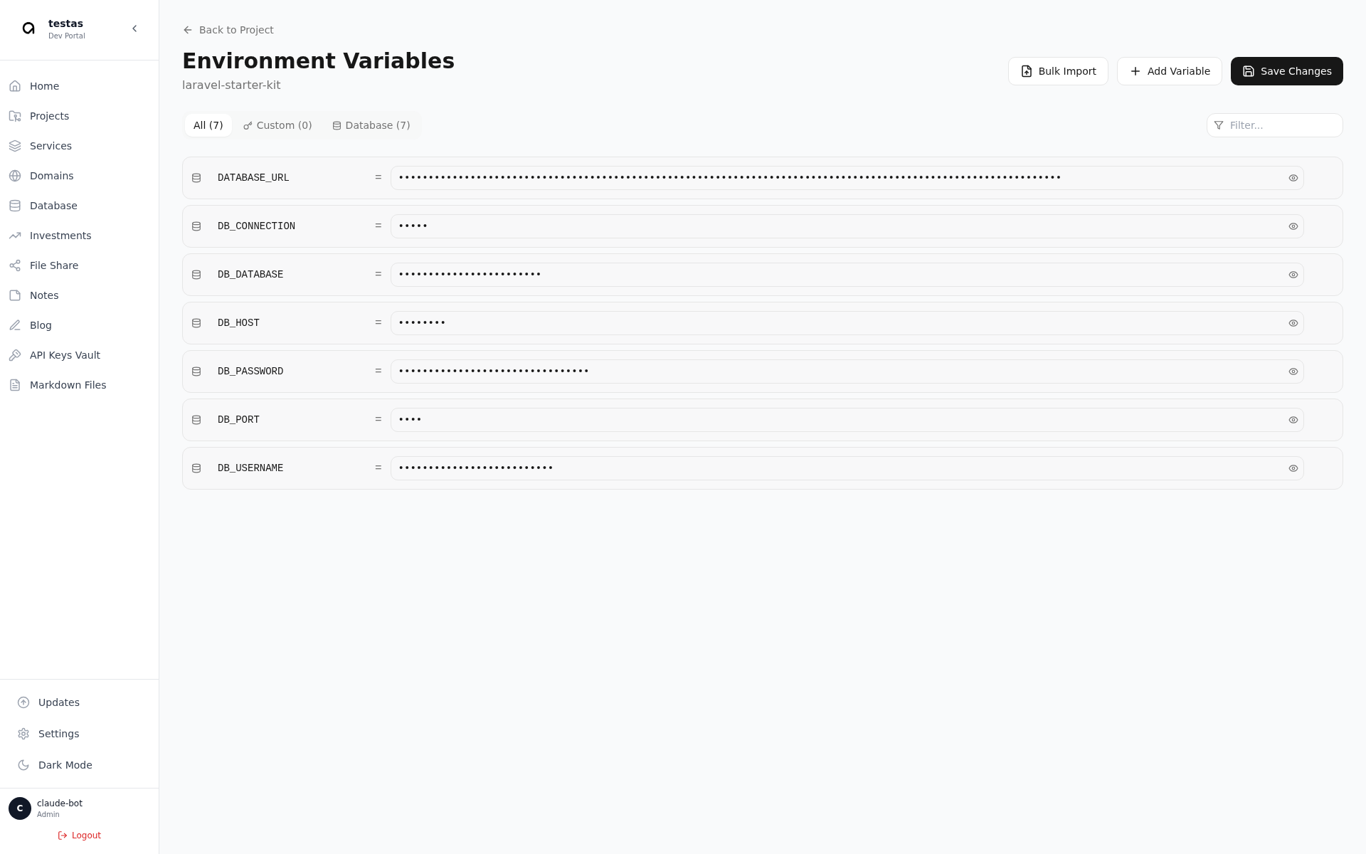 Environment Variables